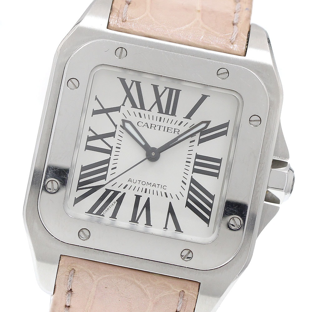 ★保 カルティエ サントス100 MM  W20106X8 ボーイズ 【中古】