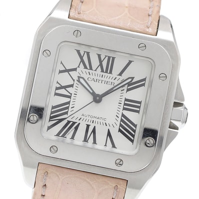 ★保 カルティエ サントス100 MM W20106X8 ボーイズ 【中古】