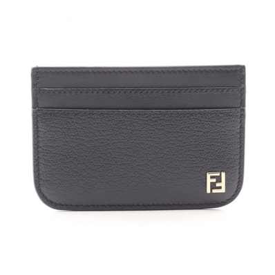 フェンディ FENDI FFロゴ カードケース アクセサリー レザー レディース ブラック系 8M0586B08EF0QA1 【新品】