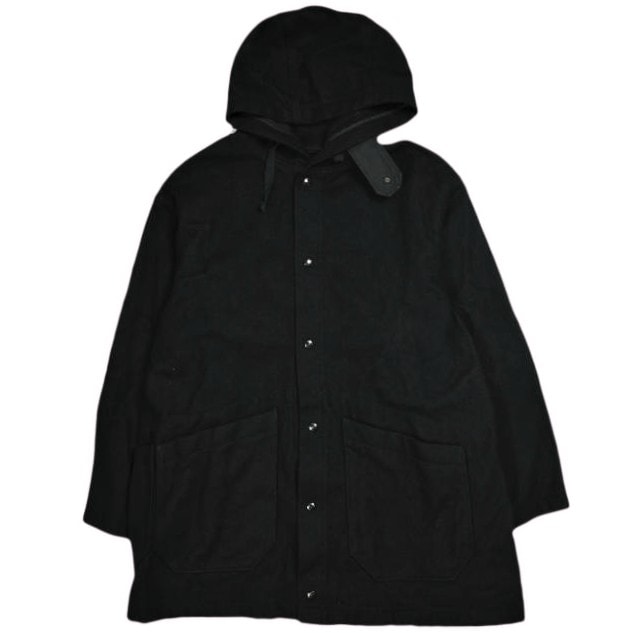 Engineered Garments エンジニアードガーメンツ アメリカ製 Madison Parka - 20oz Melton マディソンパーカー 20オンスメルトン S BLACK フード コート アウター g25148