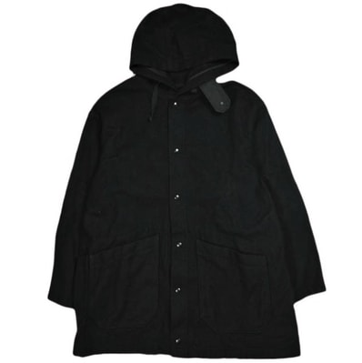 Engineered Garments エンジニアードガーメンツ アメリカ製 Madison Parka - 20oz Melton マディソンパーカー 20オンスメルトン S BLACK フード コート アウター g25148