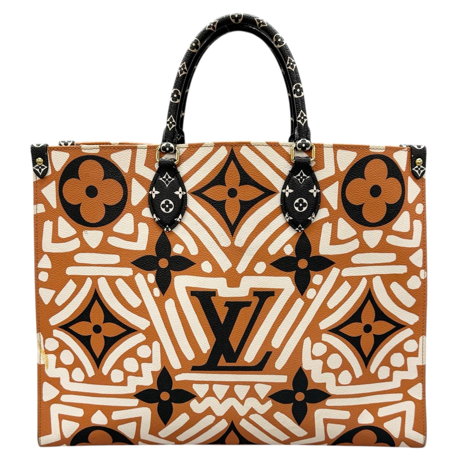 LOUIS VUITTON ルイ・ヴィトン オンザゴーGM M45359 ショルダーバッグ モノグラムキャンバス オレンジ レディース グラフティ【中古】