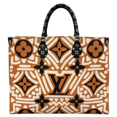 LOUIS VUITTON ルイ・ヴィトン オンザゴーGM M45359 ショルダーバッグ モノグラムキャンバス オレンジ レディース グラフティ【中古】