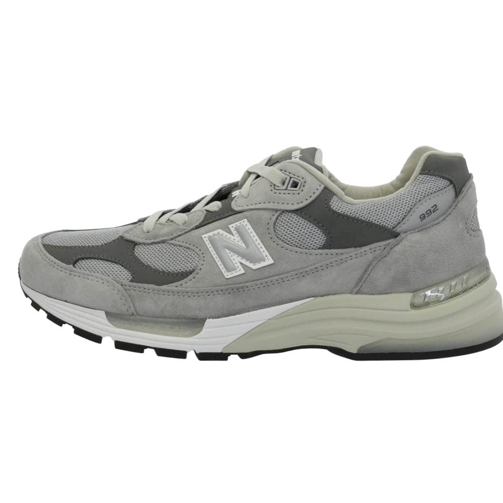 NEW BALANCE ニューバランス U992GY Made in USA 992 Core スエード メッシュ ローカット スニーカー グレー系 チャコール系 30cm【新古品】【未使用】【中古】