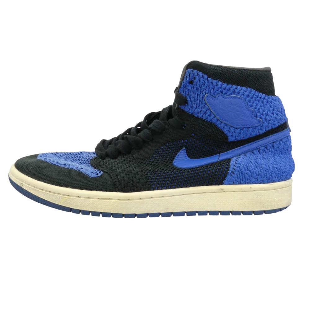 NIKE ナイキ 919704-006 Air Jordan 1 Retro High Flyknit Royal エアジョーダン1 レトロ ハイ フライニット ロイヤル ハイカット スニーカー ブラック系 ブルー系 28cm【中古】