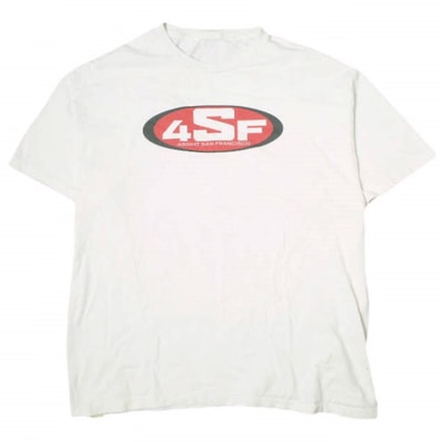SSZ x 4SF エスエスズィー 23AW 別注 OVAL T-Shirt オーバルTシャツ XL WHITE 半袖 プリント BEAMS トップス g21044
