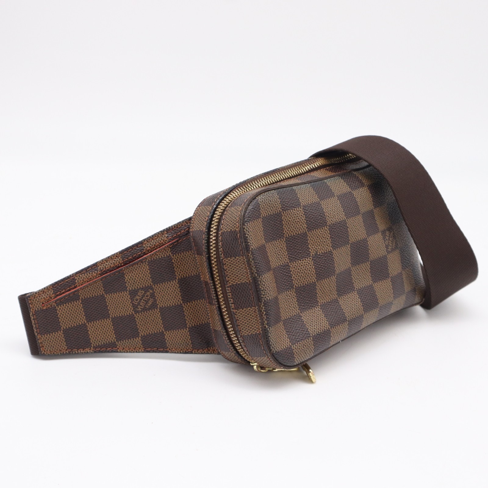 LOUIS VUITTON ルイ・ヴィトン ダミエ ジェロニモス N51994 ショルダーバッグ ブラウン ベージュ コーティングキャンバス レザー メンズ