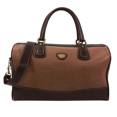GUCCI グッチ ボストンバッグ レザー ブラウン【中古】 レディース