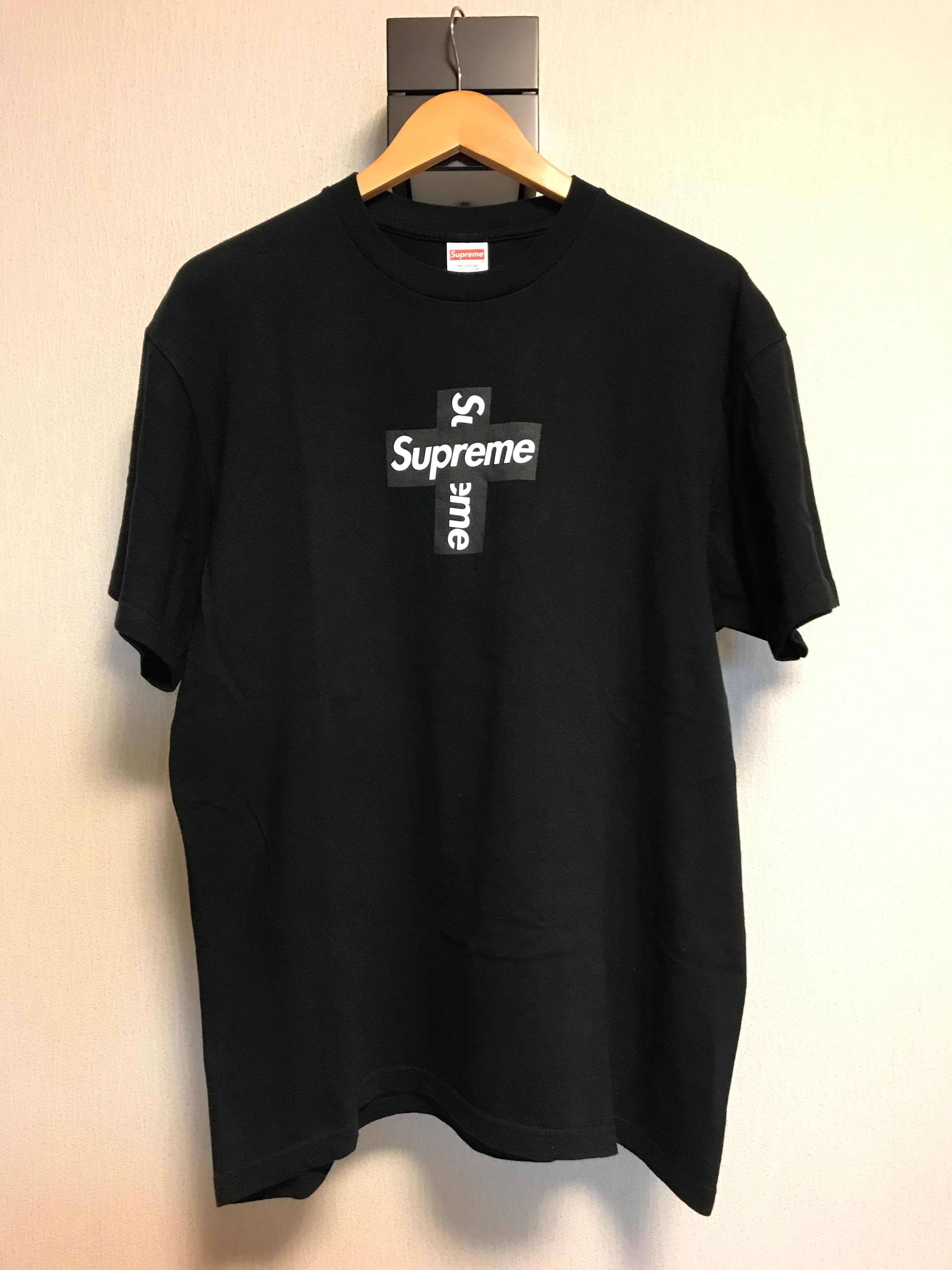 Supreme Cross Box Logo Tee "Black"