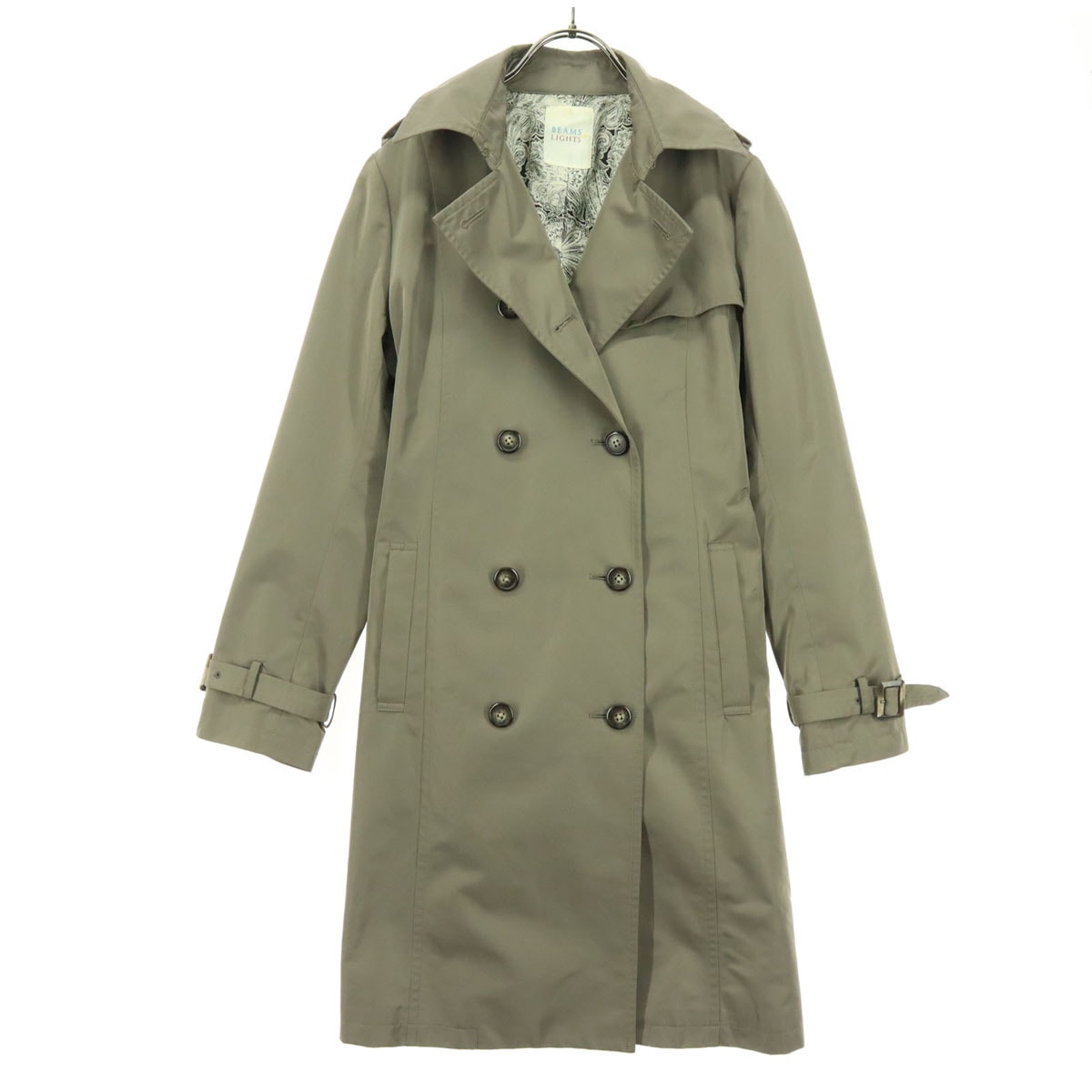 BEAMS LIGHTS ビームスライツ 長袖 トレンチコート 36 ブラウン