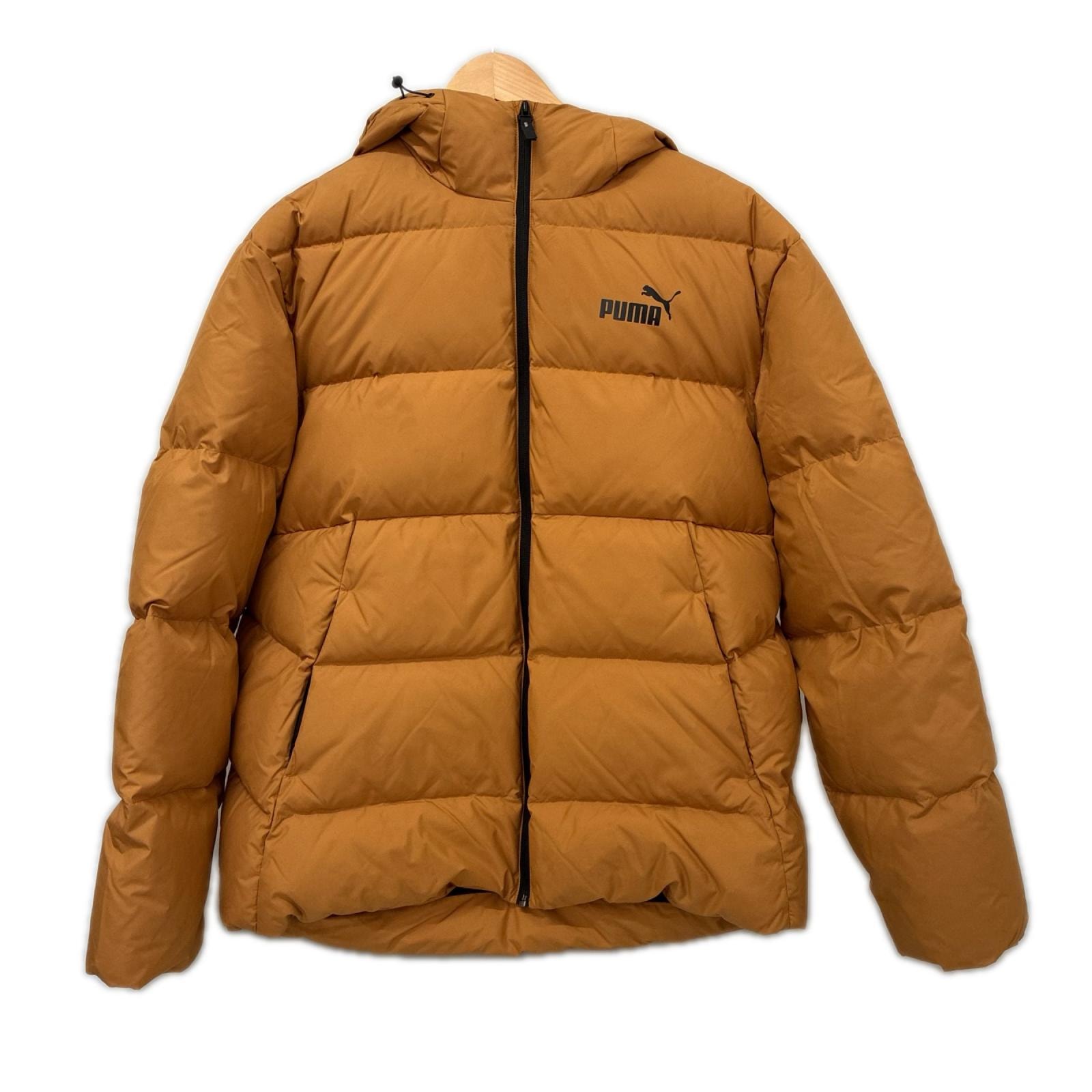 PUMA プーマ ダウンジャケット 蓄熱 撥水 ダウン パッファー ジャケット 防寒 ダウン20% SIZE XL 672411-74 キャメル