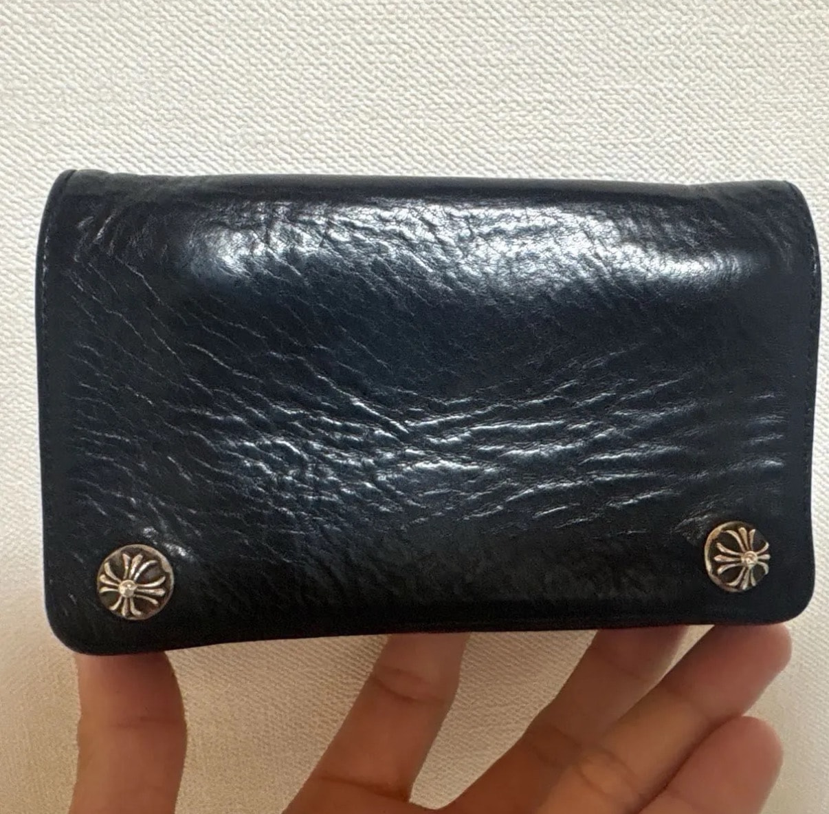 クロムハーツ CHROME HEARTS ジョーイ ウォレット joey 原本有 CHROME HEARTS（クロムハーツ） 美品 原本付き 正規 JOEY SCRLL LBL