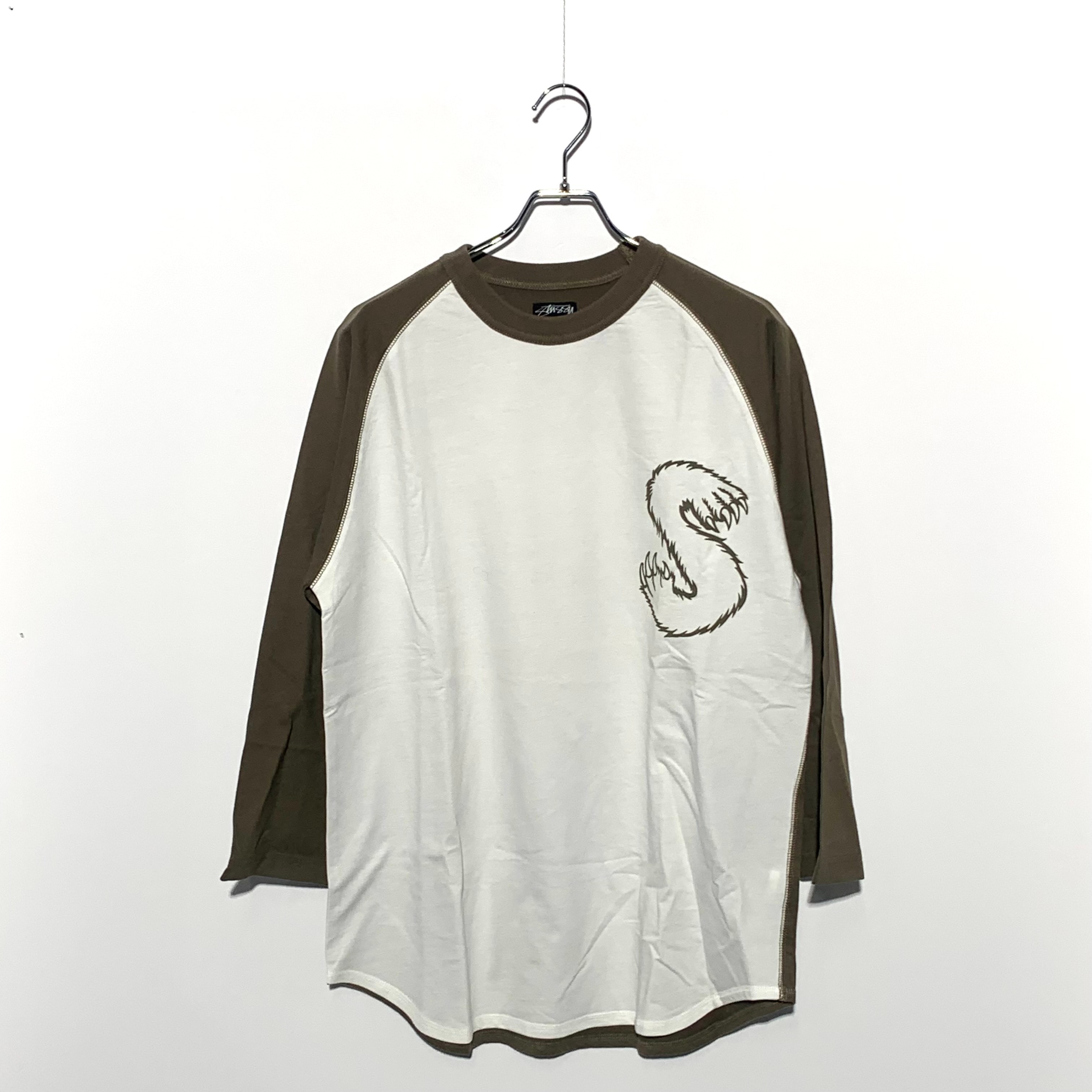 STUSSY RAGLAN S LOGO PRINT White