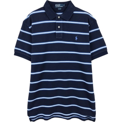 古着 ラルフローレン Ralph Lauren POLO by Ralph Lauren マルチボーダー 半袖 ボーダー ポロシャツ メンズL相当/eaa656563