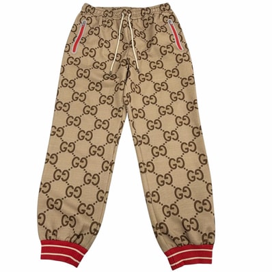 極美品 グッチ パンツ ベージュ メンズ L 676473