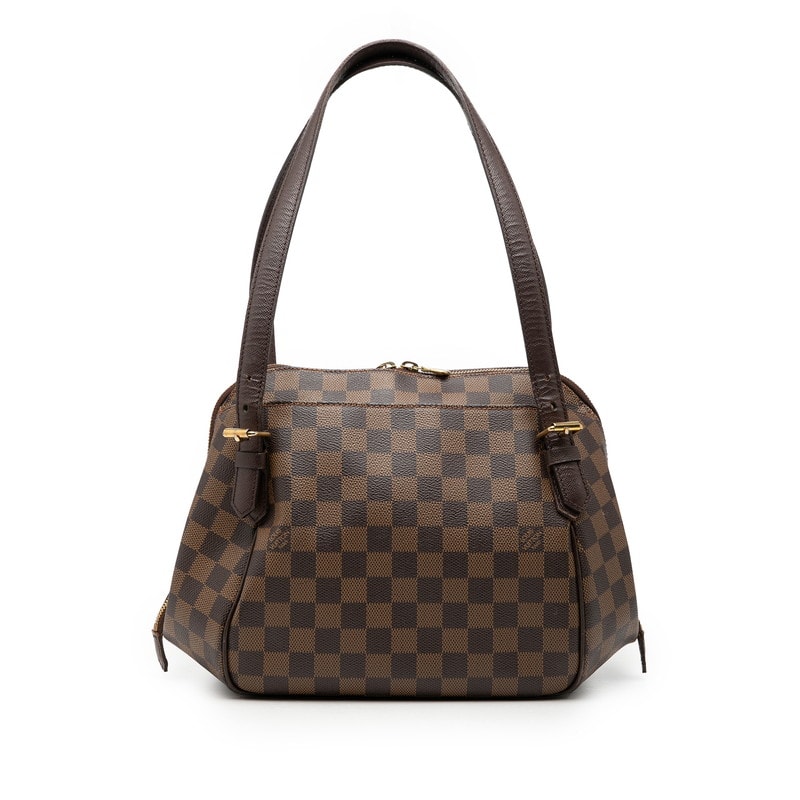 ルイ ヴィトン ダミエ ベレムMM ショルダーバッグ ハンドバッグ N51174 エベヌ ブラウン PVC レザー レディース LOUIS VUITTON 【中古】