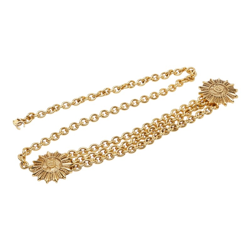 シャネル ココマーク チェーンベルト ゴールド メッキ レディース CHANEL 【中古】