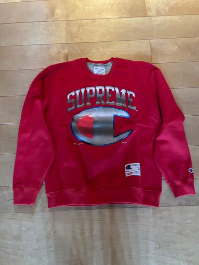 Supreme Champion Chrome Crewneck "Red"