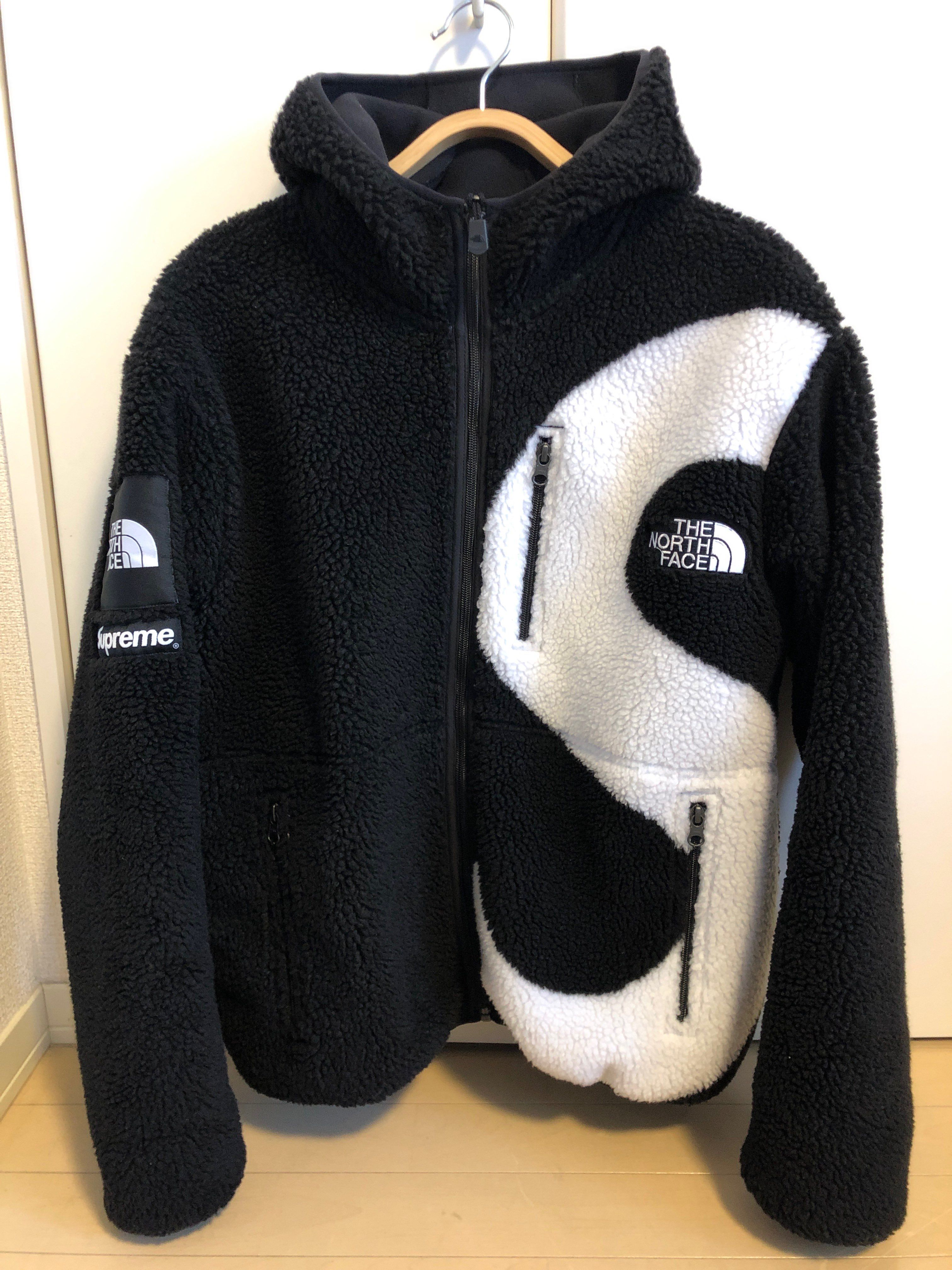 Supreme x The North Face S Logo Hooded Fleece Jacket "Black"