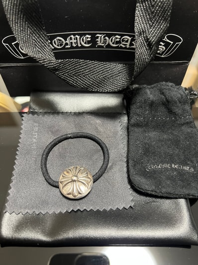 Chrome Hearts Cross Ball Hair Band "Black"