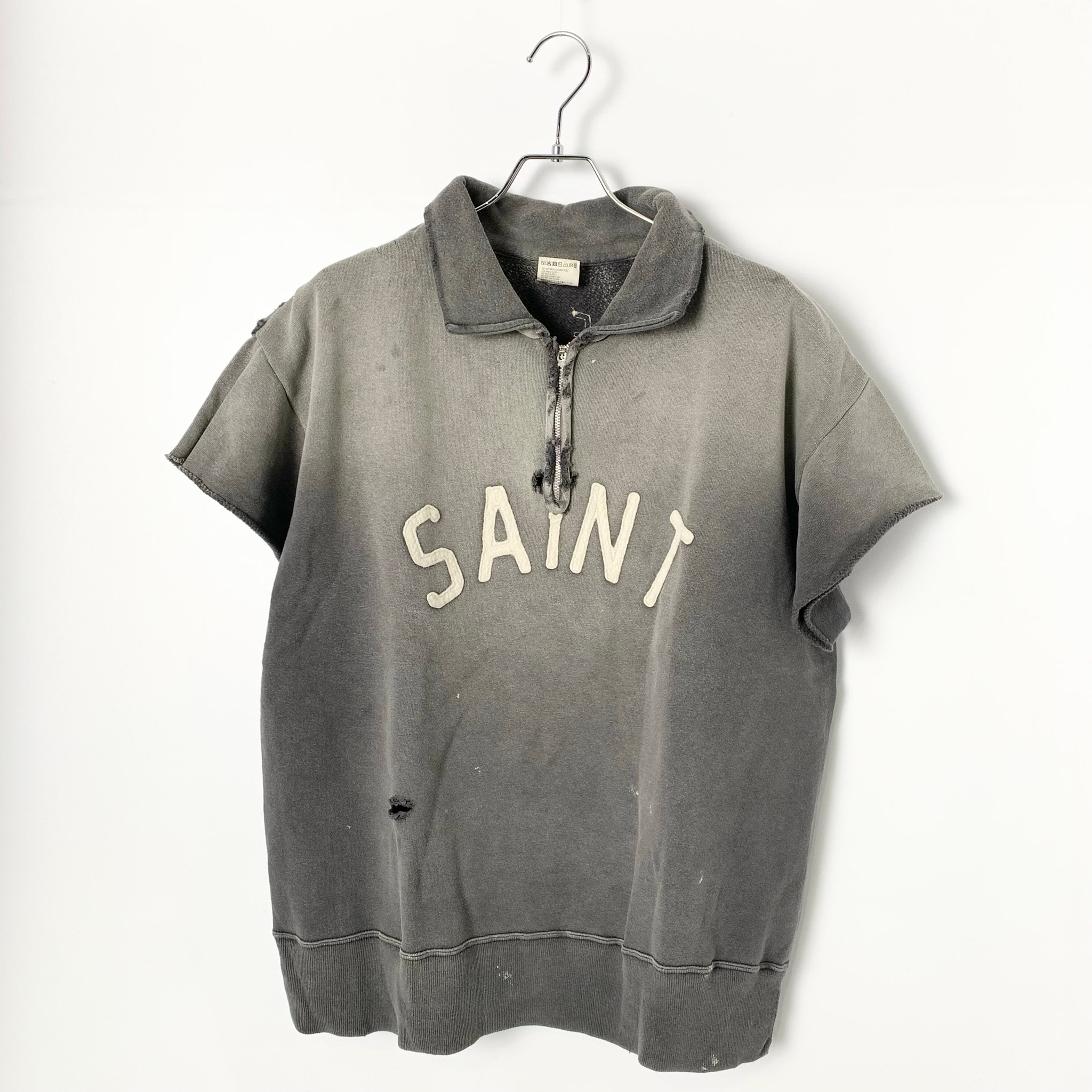 SAINT Mxxxxxx SS Half Zip Sweat Saint "Charcoal"