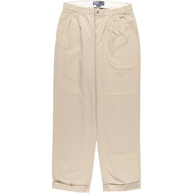 古着 ラルフローレン Ralph Lauren POLO by Ralph Lauren HAMMOND PANT ツータック チノパンツ メンズw32相当/eaa524812