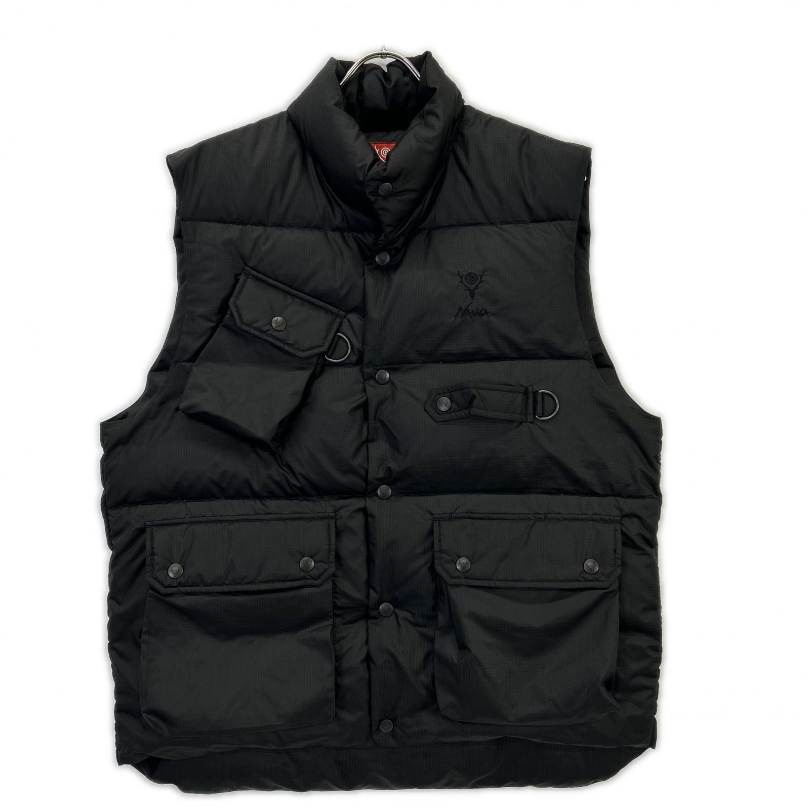 サウスツーウエストエイト 【×NANGA】RW692 25AW ブラック River Trek Down Vest リバートレックダウンベスト M