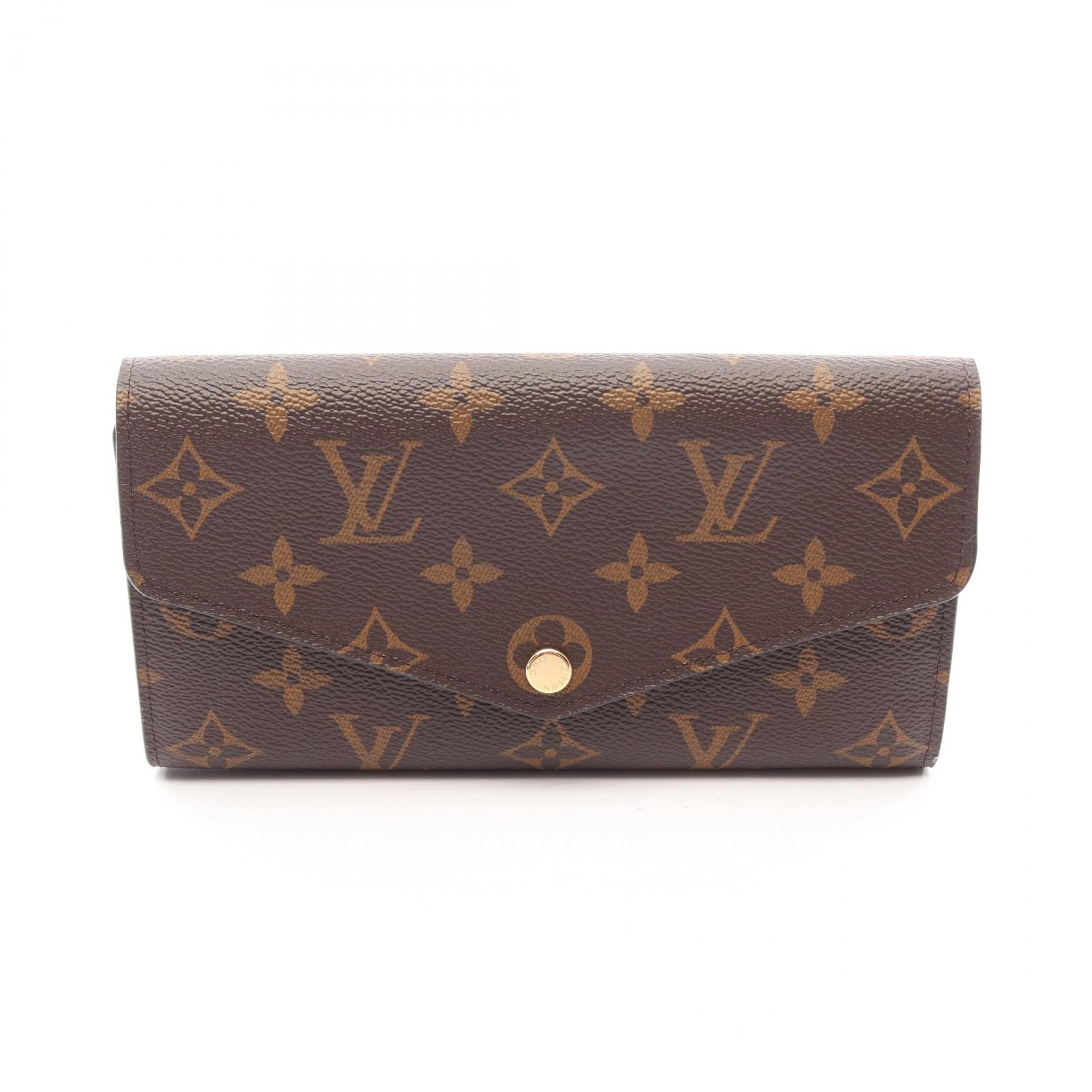 ルイ・ヴィトン LOUIS VUITTON ポルトフォイユ サラ モノグラム 二つ折り長財布 財布 PVC レディース ブラウン系 M60531 【中古】