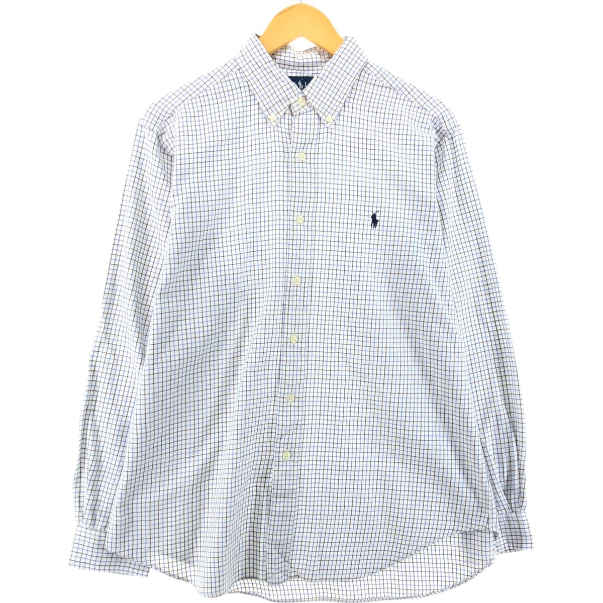 古着 ラルフローレン Ralph Lauren CLASSIC FIT 長袖 ボタンダウンチェックシャツ メンズL相当/eaa548305