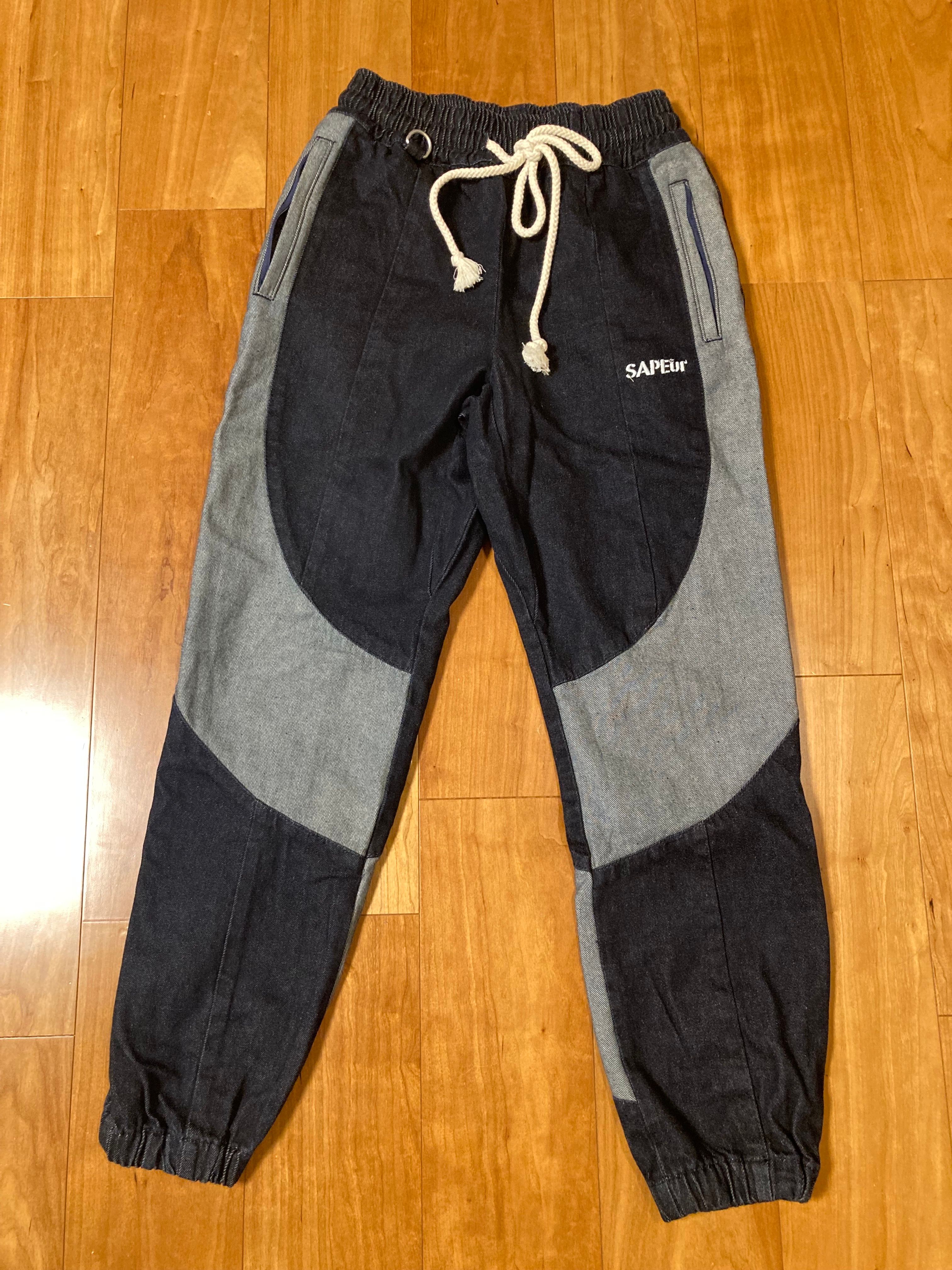 Sapeur Denim Track Pants "Indigo"