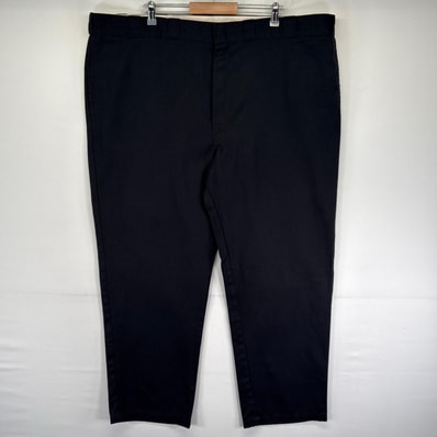 古着 ディッキーズ Dickies パンツ ワークパンツ 874 ワンポイントロゴ 大きいサイズ ジッパーフライ w50 L32 ブラック系 メンズ