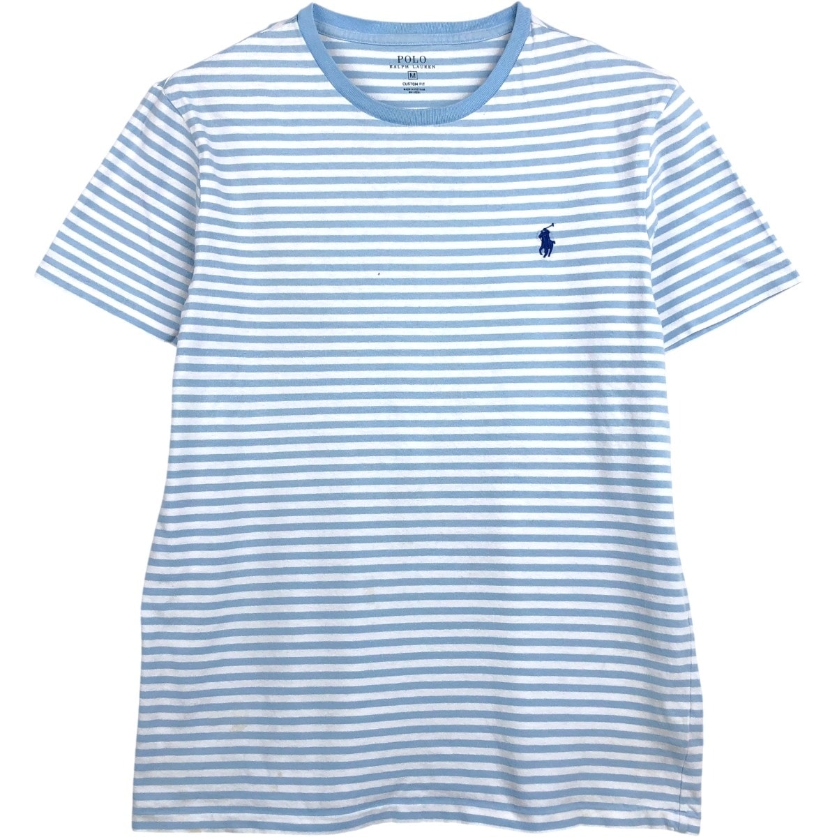 古着 ラルフローレン Ralph Lauren POLO RALPH LAUREN CUSTOM FIT ボーダー柄 半袖 ボーダーTシャツ レディースM相当/eaa655094