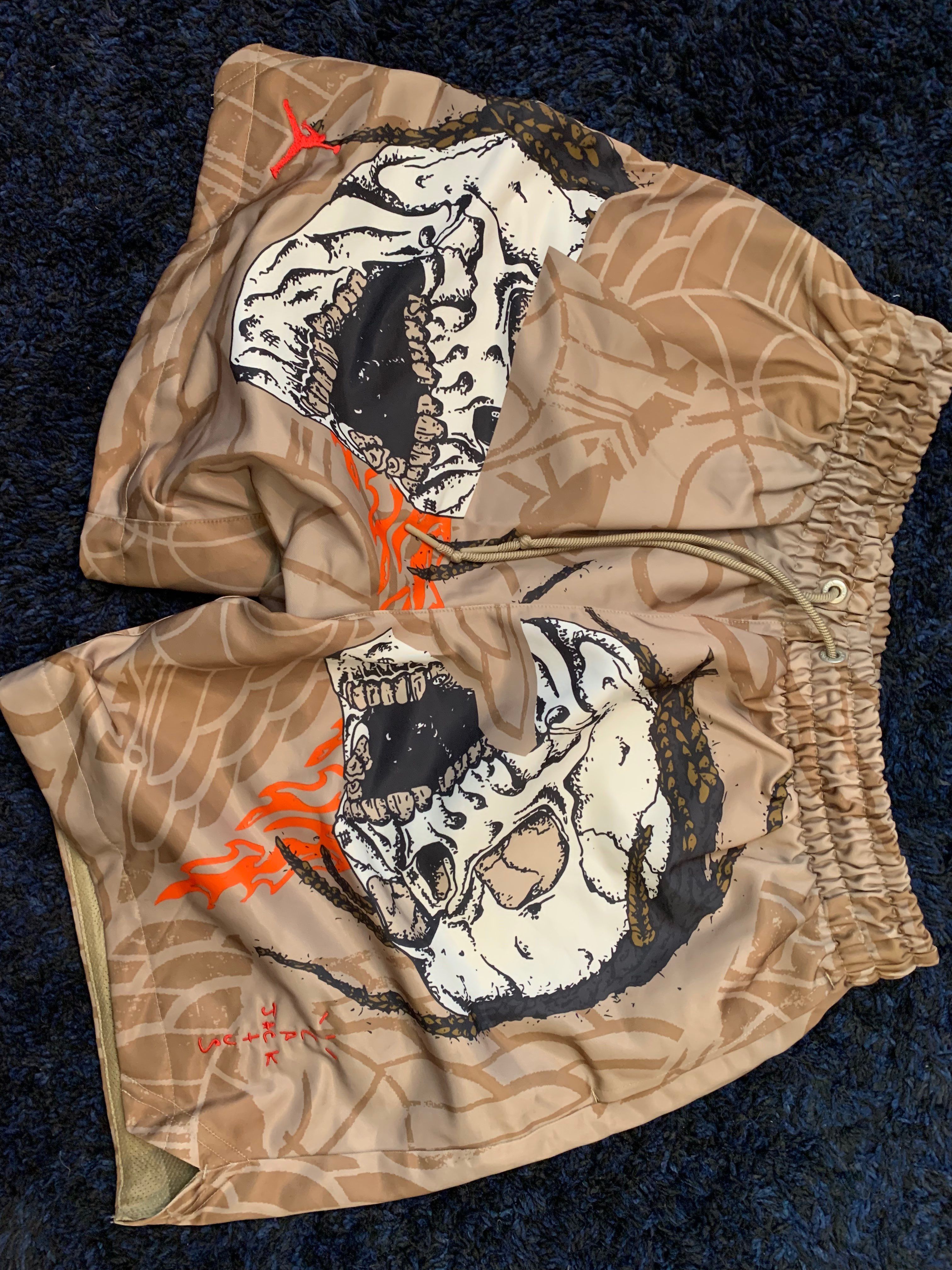 Air Jordan x Travis Cactus Jack Pool Short "Khaki Desert"