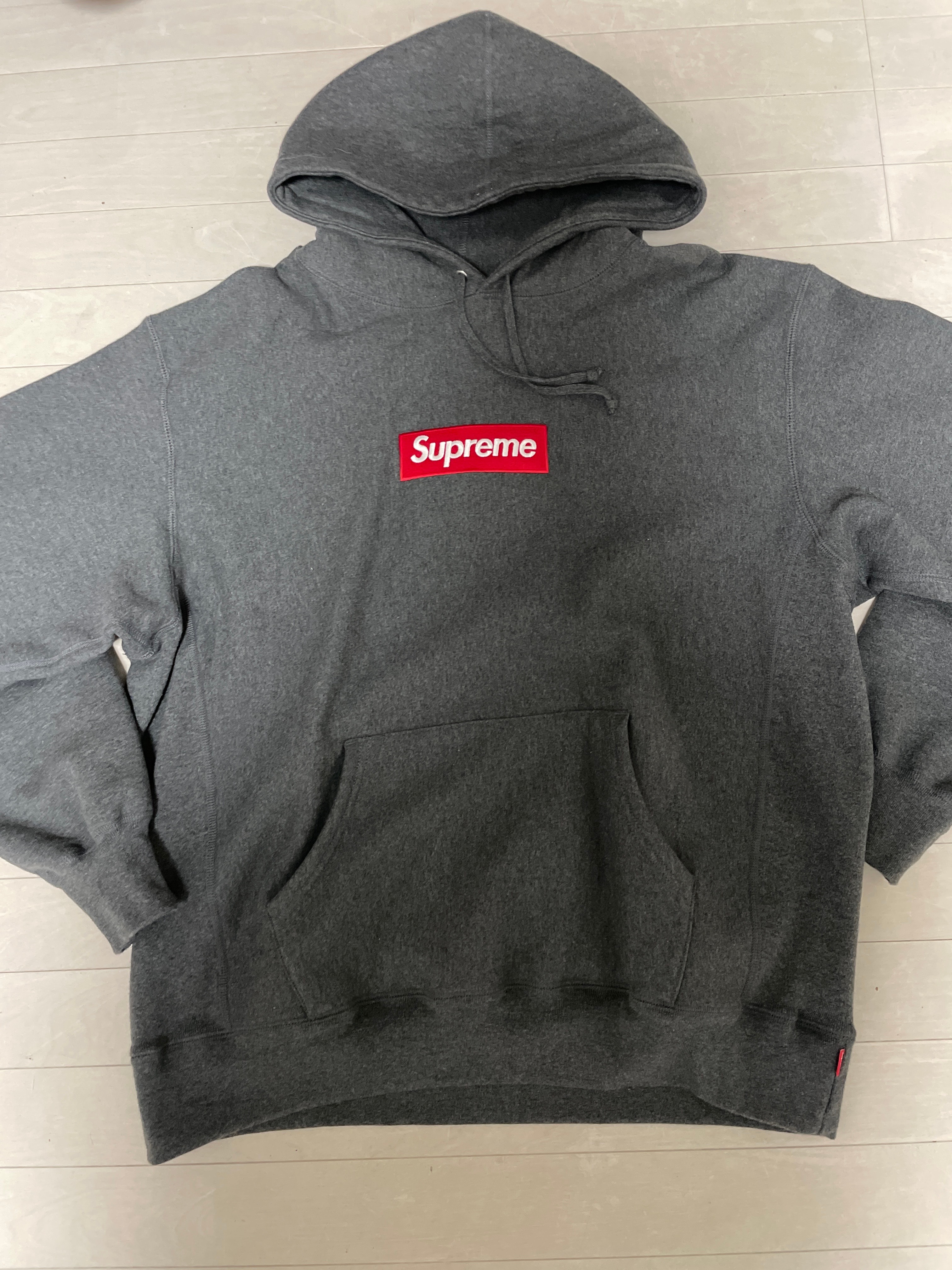 Supreme Box Logo Hooded Sweatshirt "Charcoal" (21FW)