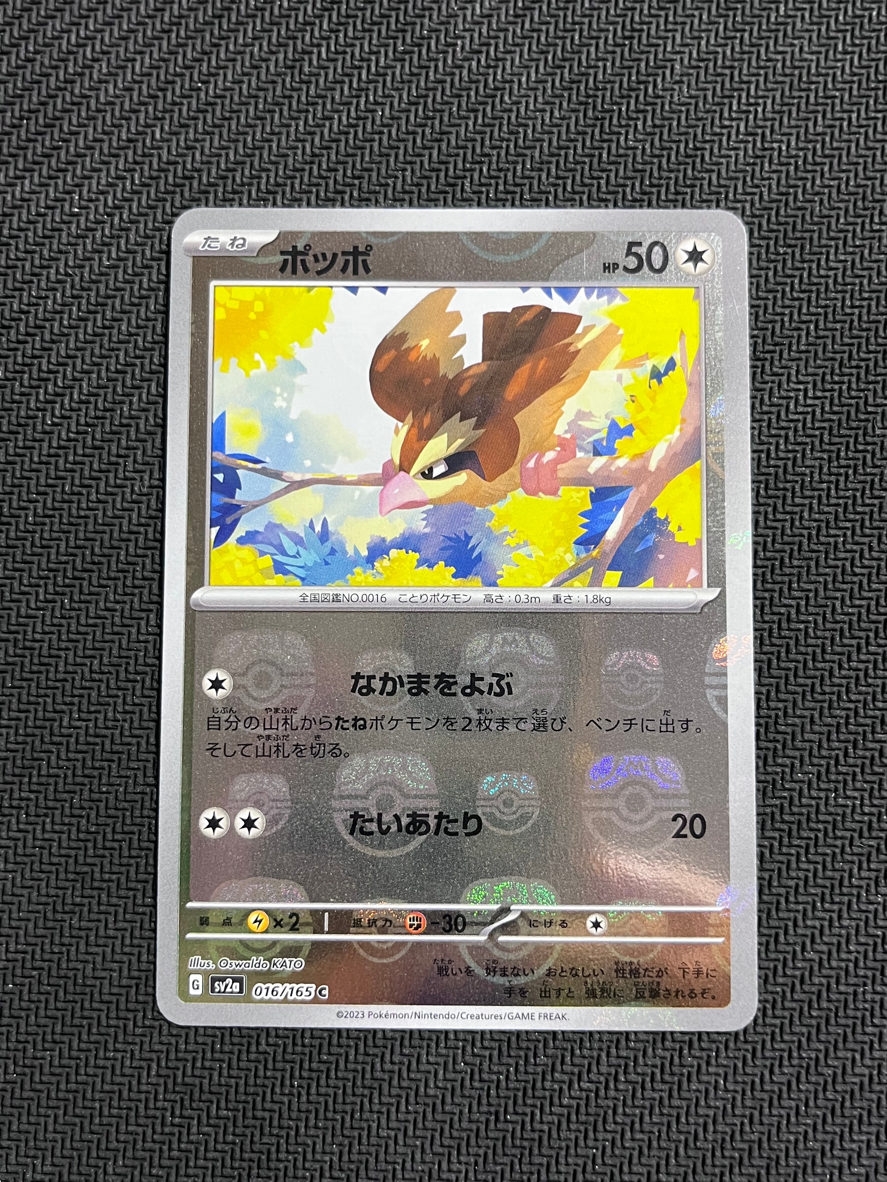 ポッポ C: マスターボールミラー[SV2a 016/165](強化拡張パック「ポケモンカード151」)