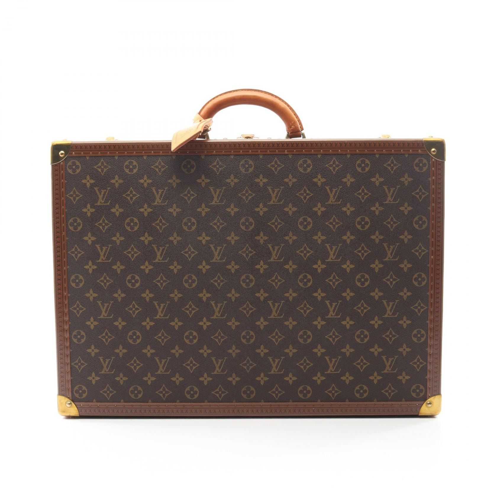 ルイ・ヴィトン LOUIS VUITTON ビステン 55 モノグラム スーツケース バッグ PVCコーティングキャンバス レザー メンズ レディース ブラウン系 M21327 【中古】