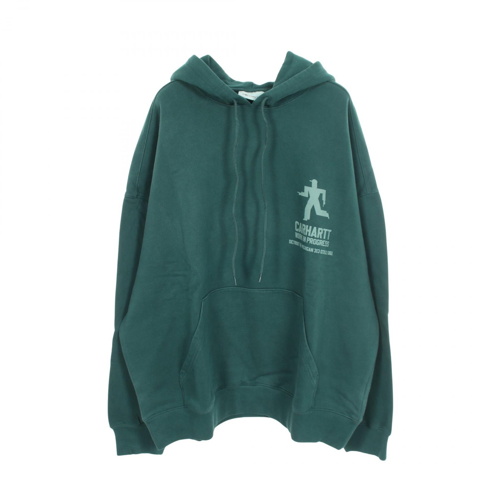 カーハートダブリューアイピー Carhartt WIP HOODED DISTANCE SWEATSHIRT パーカー 衣料品 トップス コットン メンズ グリーン系 I03563905A4JM 【新品】