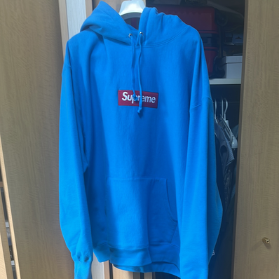 Supreme Box Logo Hooded Sweatshirt (25FW) "Cyan"