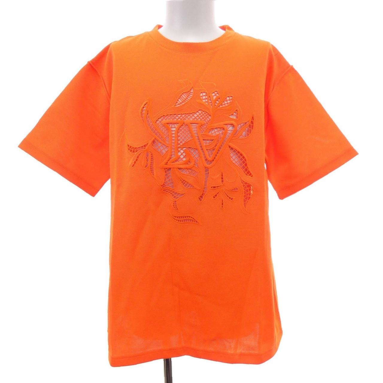 ルイヴィトン LOUIS VUITTON LVヴェジェトゥルレースエンブロイダリーTシャツ HIY88WTYS Tシャツ