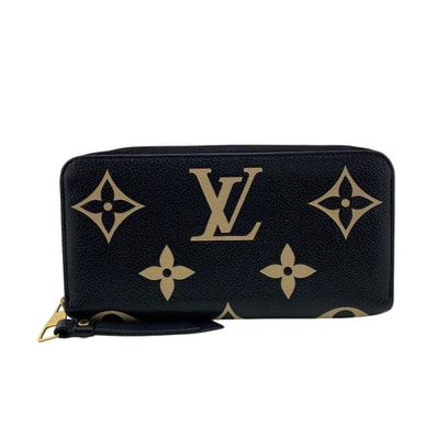 Louis Vuitton Bi-Color Monogram Amplant Zippy Wallet "Black/Beige"
