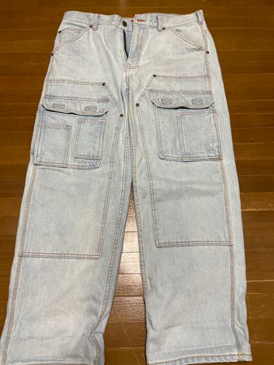 Supreme Double Knee Denim Utility Pant "Washed Blue"