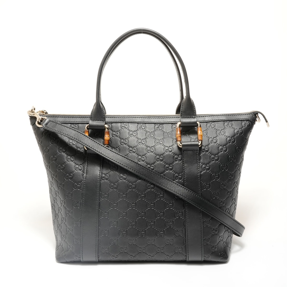 グッチ GUCCI GGシマ 2way トートバッグ【中古】