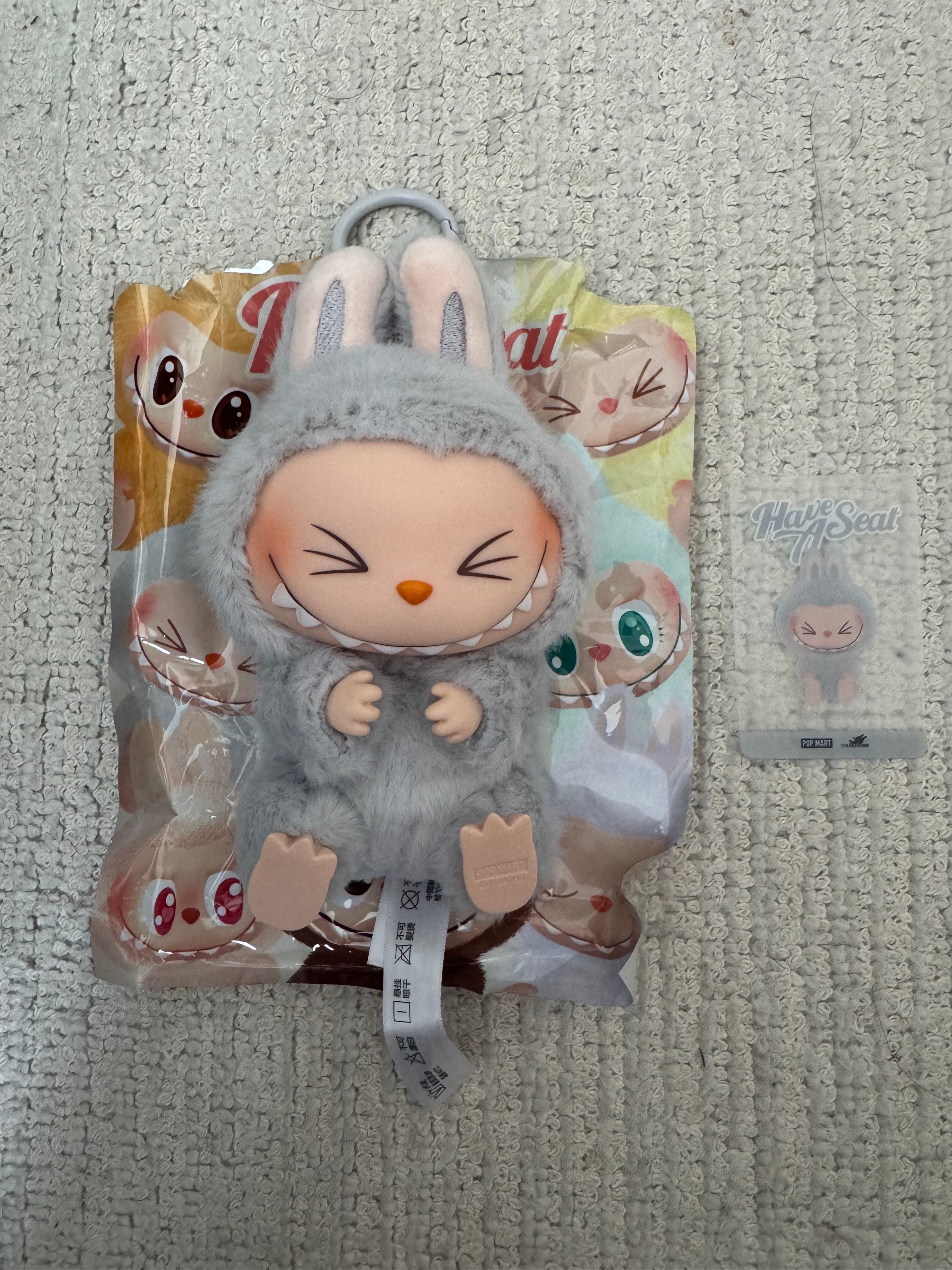 POP MART THE MONSTERS (LABUBU) Have a Seat Plush Series HEHE