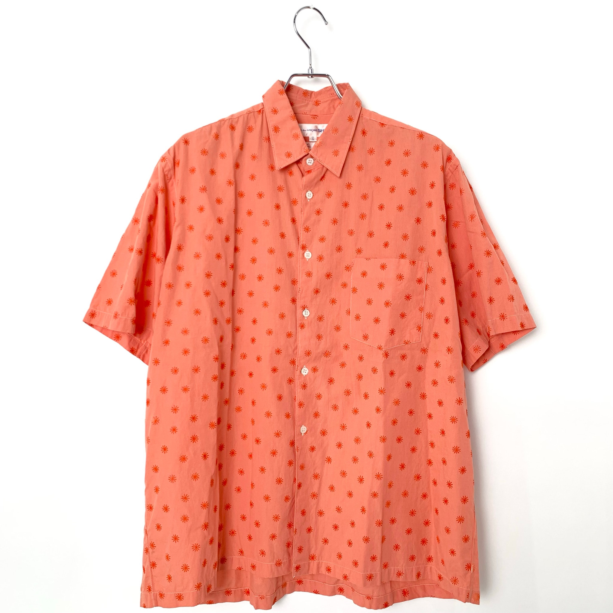 COMME des GARÇONS SHIRT 90S Box silhouette shirt orange