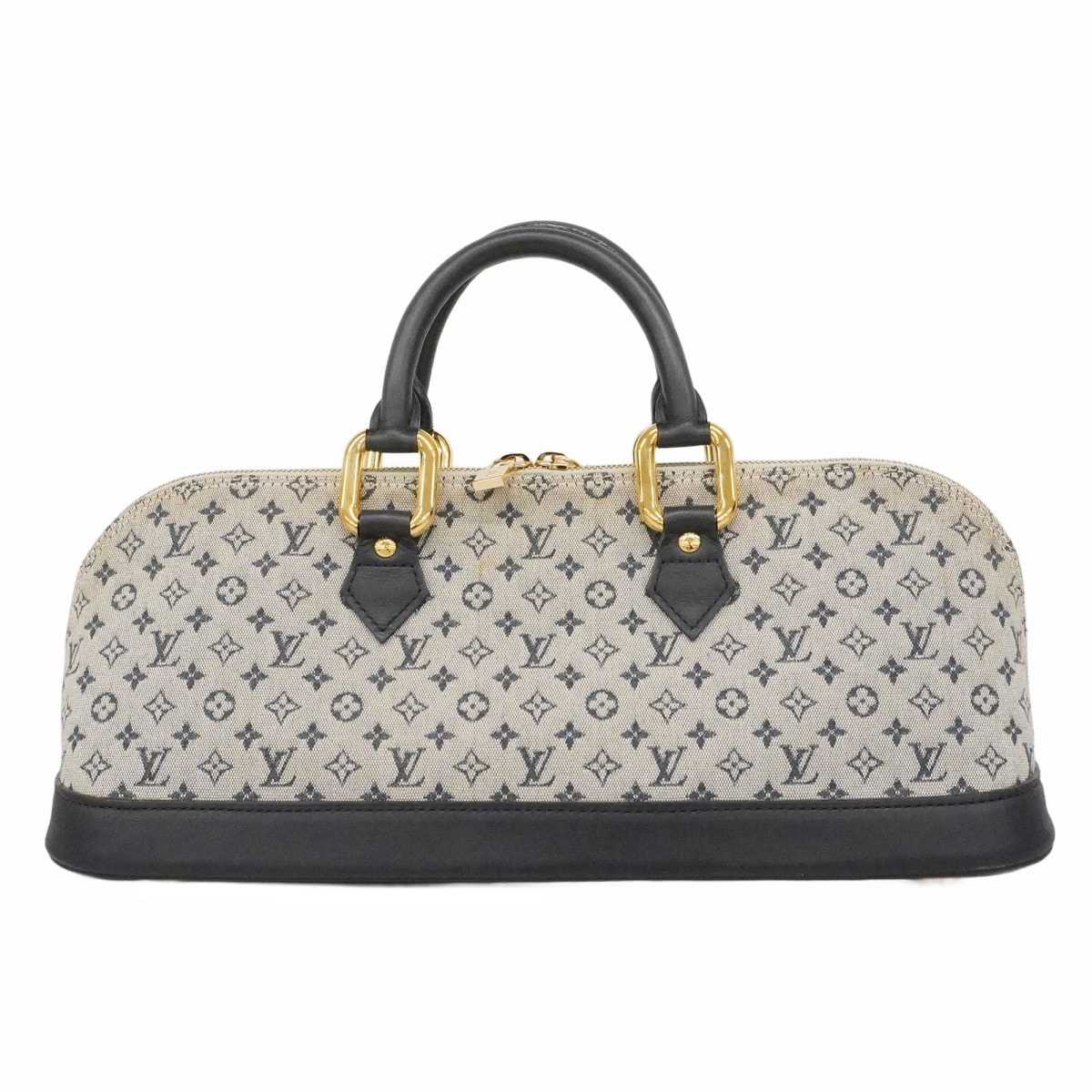 【6dd4602-k】ルイヴィトン ハンドバッグ モノグラム・ミニ アルマロン M92205 ブルー【中古】レディース