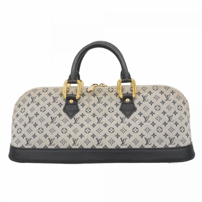 【6dd4602-k】ルイヴィトン ハンドバッグ モノグラム・ミニ アルマロン M92205 ブルー【中古】レディース