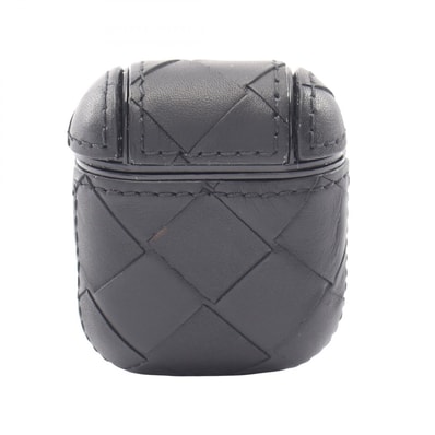 ボッテガヴェネタ BOTTEGA VENETA イントレチャート AirPodsケース 携帯・スマホアクセサリー アクセサリー レザー メンズ レディース ブラック系 610263 VCPQ0 【中古】