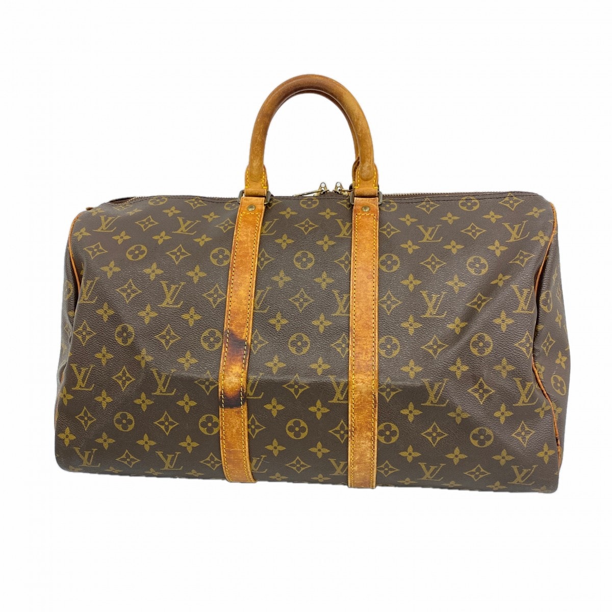 ★最終価格【6db1929】ルイヴィトン ボストンバッグ モノグラム キーポル45 M41428 ブラウン【中古】メンズ レディース ユニセックス