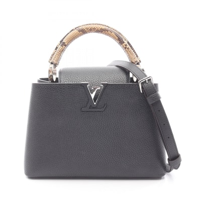 ルイ・ヴィトン LOUIS VUITTON カプシーヌBB ノワール 2WAY ハンドバッグ バッグ レザー エキゾチックレザー ノワール レディース ブラック系 N92040 【中古】