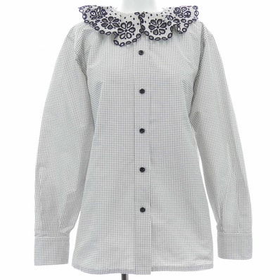 ルイヴィトン LOUIS VUITTON ブロデリーアングレーズカラーシャツ FOBB07TZ5 シャツ